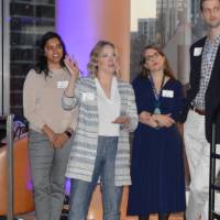 Alumni asked questions for T.Haas and Marcia Haas